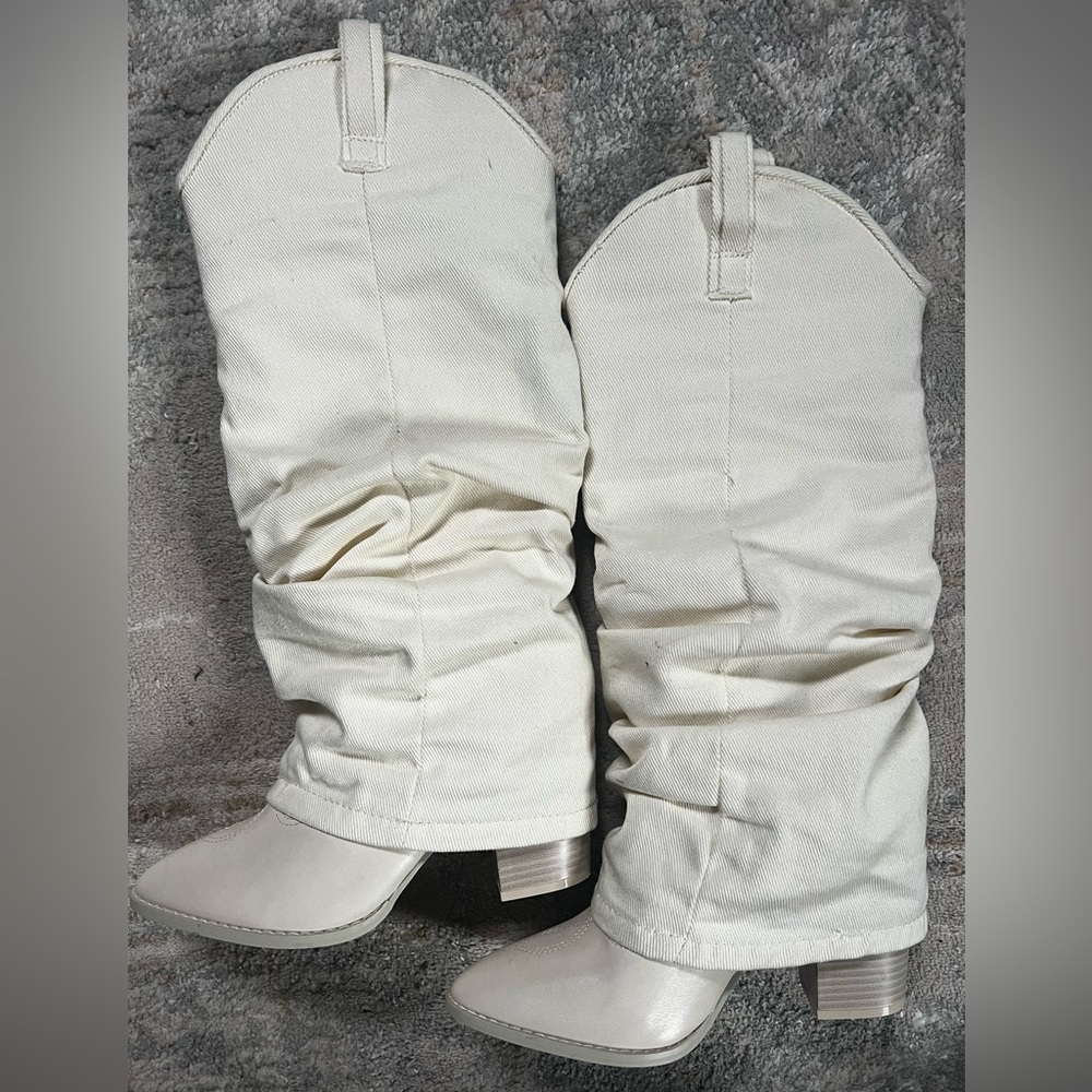 Overlay Cowgirl Boots